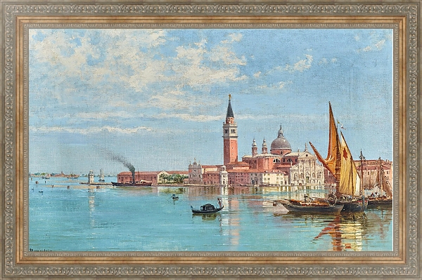 Постер Venice, a View of San Giorgio Maggiore с типом исполнения На холсте в раме в багетной раме 484.M48.310