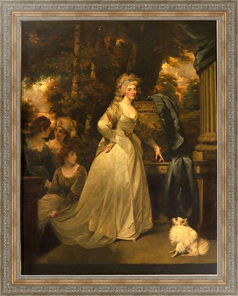 Постер Portrait of H.R.H. Frederica Charlotte Ulrica, Princess Royal of Prussia and Duchess of York, 1792 с типом исполнения На холсте в раме в багетной раме 484.M48.310