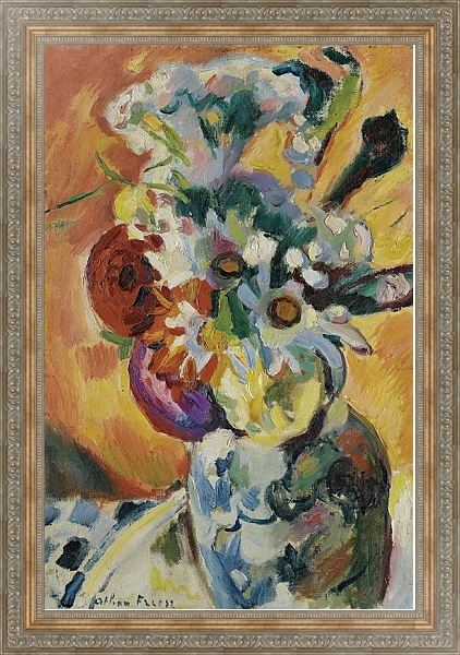 Постер Bouquet De Fleurs с типом исполнения На холсте в раме в багетной раме 484.M48.310