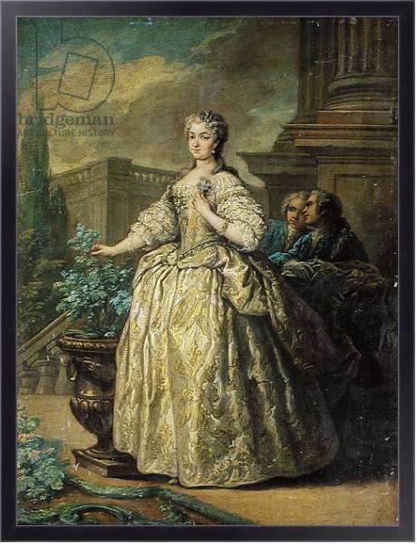Постер Portrait of Maria Leszczynska 1747 с типом исполнения На холсте в раме в багетной раме 221-01