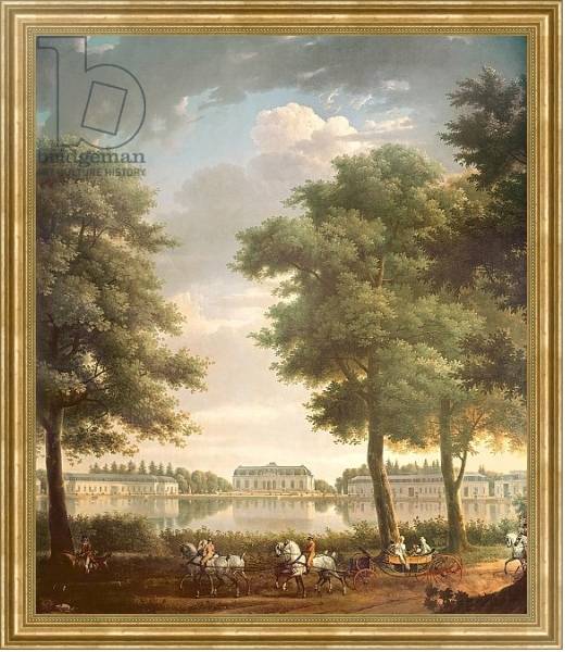 Постер Schloss Benrath, 1806 с типом исполнения На холсте в раме в багетной раме NA033.1.051