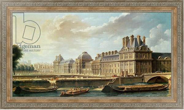 Постер The Palace and Garden of the Tuileries, 1757 с типом исполнения На холсте в раме в багетной раме 484.M48.310