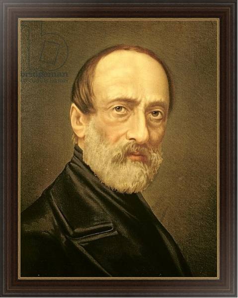 Постер Portrait of Giuseppe Mazzini с типом исполнения На холсте в раме в багетной раме 1.023.151