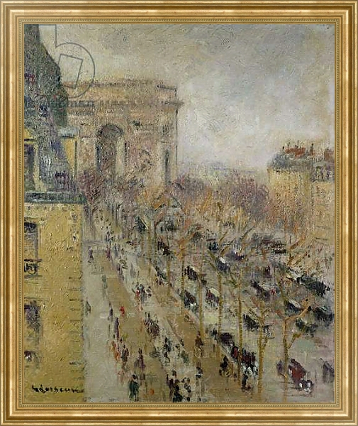 Постер The Arc de Triomphe, 1930 с типом исполнения На холсте в раме в багетной раме NA033.1.051