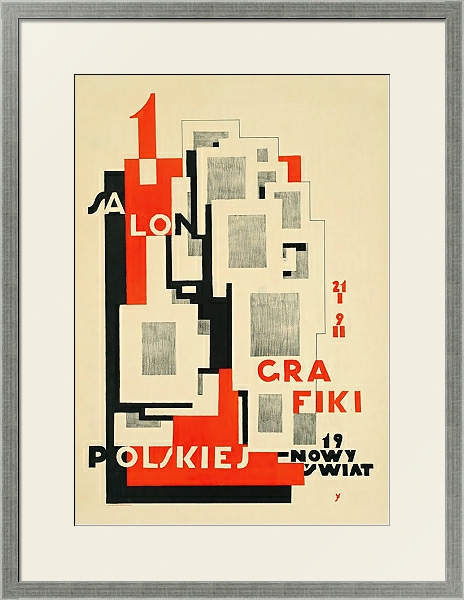 Постер 1 Salon Grafiki Polskiej. 21 I; 9 II. Nowy Świat 19 с типом исполнения Под стеклом в багетной раме 1727.2510