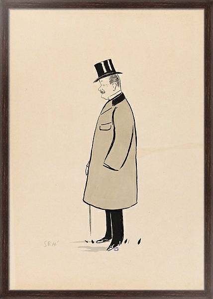 Постер Monsieur Jean Prat с типом исполнения На холсте в раме в багетной раме 221-02