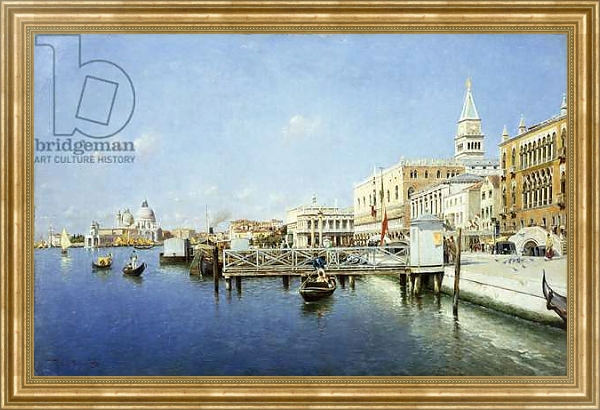 Постер A View of Venice 1 с типом исполнения На холсте в раме в багетной раме NA033.1.051