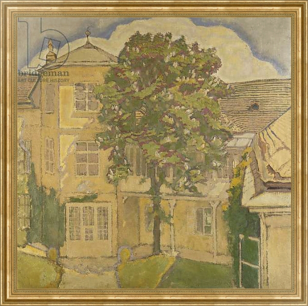 Постер Flowering Chestnut Tree in the Garden; Bluhende Kastanienbaum im Garten, с типом исполнения На холсте в раме в багетной раме NA033.1.051