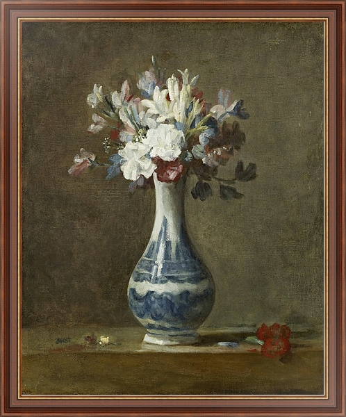 Постер A Vase of Flowers с типом исполнения На холсте в раме в багетной раме 35-M719P-83