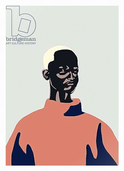 Постер Untitled Portrait, 2016 1 с типом исполнения На холсте в раме в багетной раме 221-03