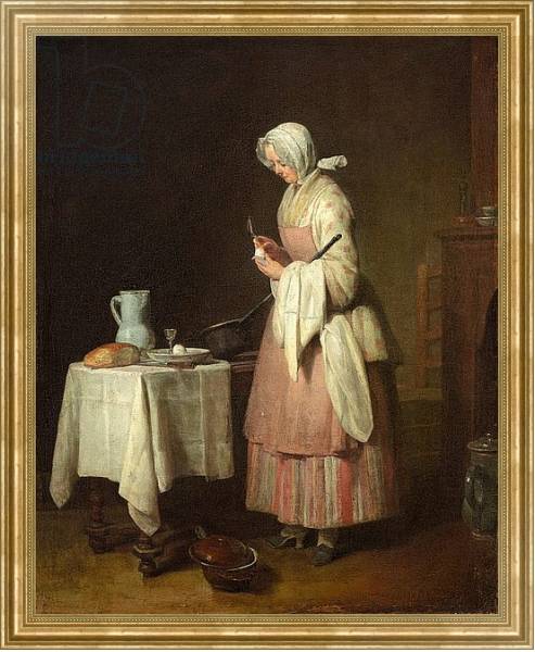 Постер The Attentive Nurse, 1747 с типом исполнения На холсте в раме в багетной раме NA033.1.051