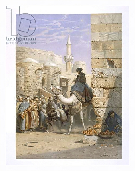 Постер Strassenlebon in Kairo с типом исполнения На холсте в раме в багетной раме 221-03