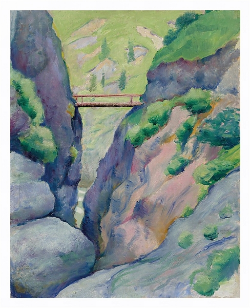 Постер Schlucht in Tegernsee с типом исполнения На холсте в раме в багетной раме 221-03