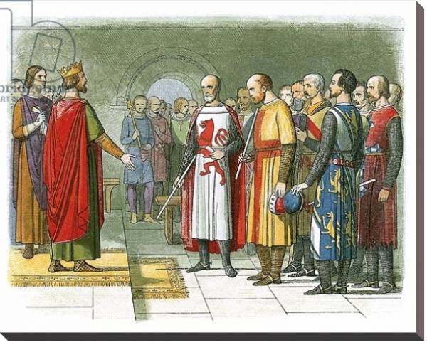 Постер King Henry III and his Parliament с типом исполнения На холсте без рамы