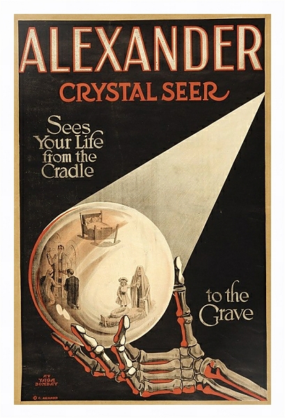 Постер Alexander, crystal seer sees our life from the cradle to the grave. с типом исполнения На холсте в раме в багетной раме 221-03