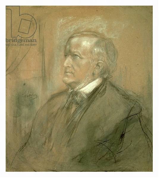 Постер Portrait of Richard Wagner 1868 с типом исполнения На холсте в раме в багетной раме 221-03