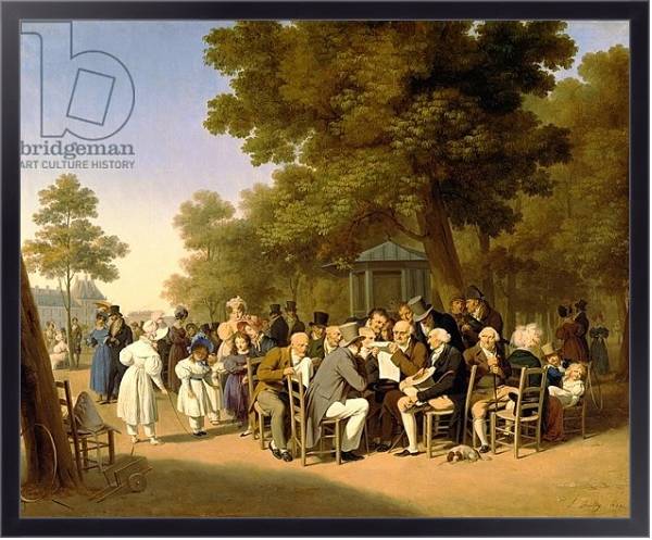 Постер Politicians in the Tuileries Gardens, 1832 с типом исполнения На холсте в раме в багетной раме 221-01