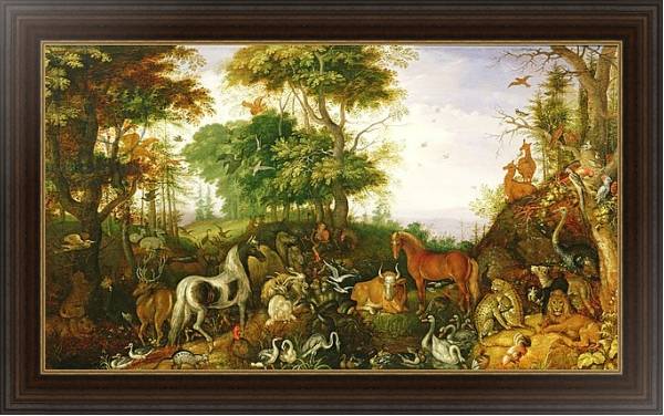 Постер Orpheus Charming the Animals с типом исполнения На холсте в раме в багетной раме 1.023.151