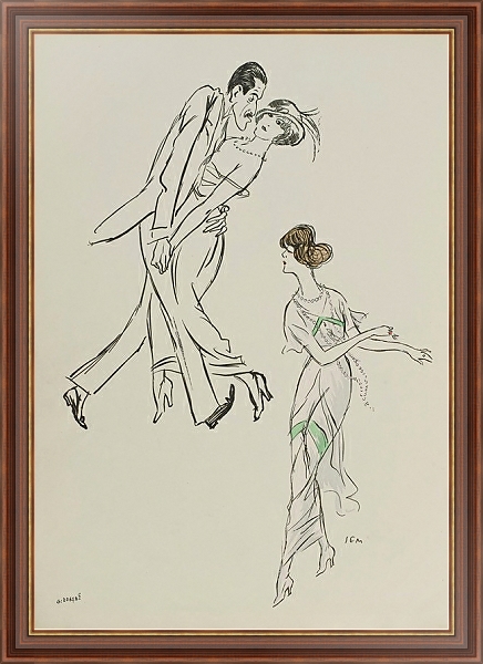 Постер Mme Heeren, Isadora Duncan с типом исполнения На холсте в раме в багетной раме 35-M719P-83