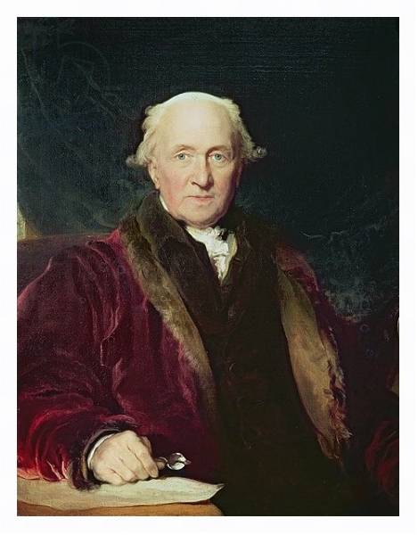 Постер John Julius Angerstein, 1816 с типом исполнения На холсте в раме в багетной раме 221-03