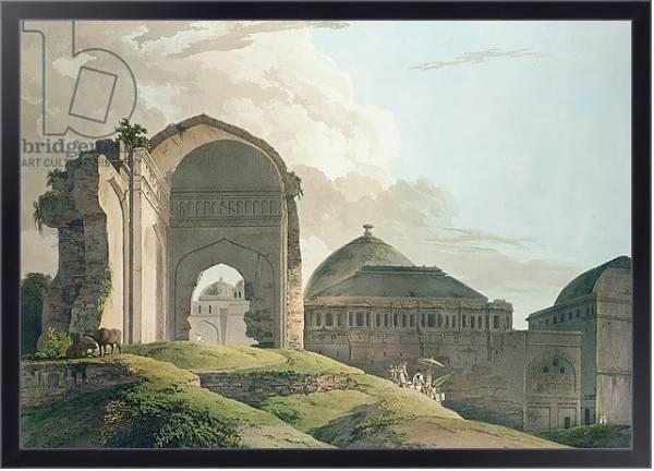 Постер The Ruins of the Palace at Madurai, 1798 с типом исполнения На холсте в раме в багетной раме 221-01