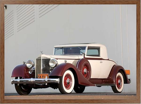 Постер Packard Eight Coupe '1934 с типом исполнения На холсте в раме в багетной раме 1727.4310