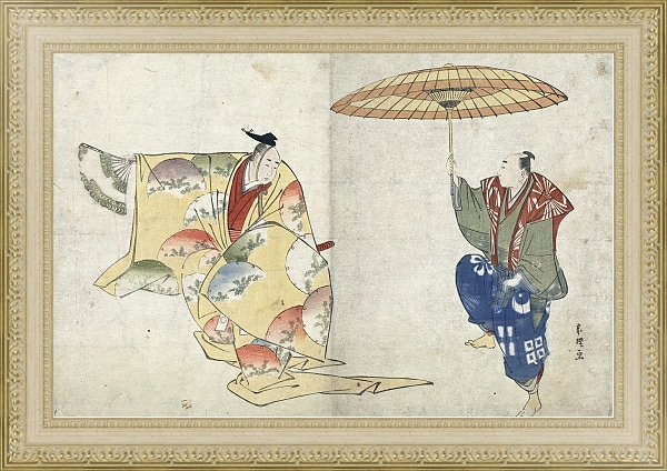 Постер Suehirogari с типом исполнения Акварель в раме в багетной раме 484.M48.725
