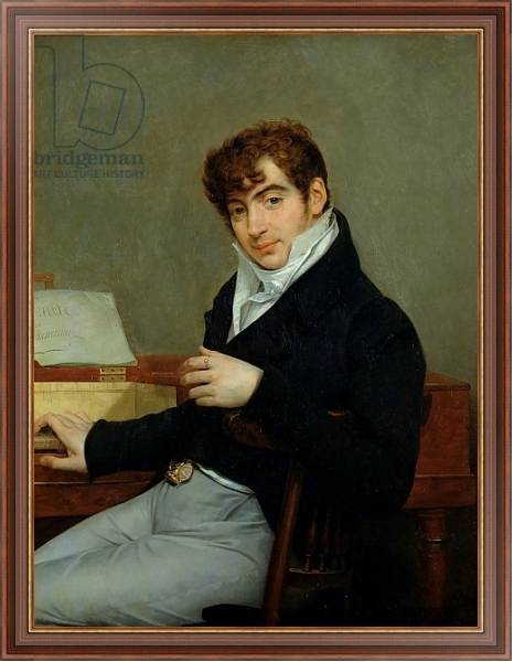 Постер Portrait of Pierre Zimmermann 1808 с типом исполнения На холсте в раме в багетной раме 35-M719P-83
