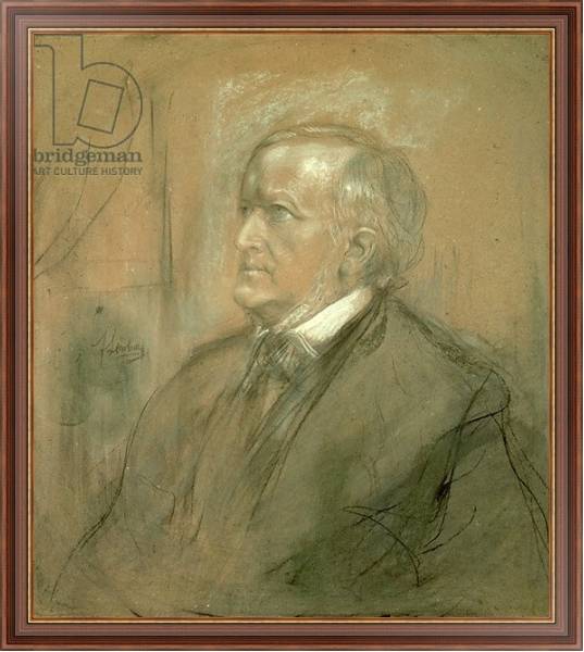Постер Portrait of Richard Wagner 1868 с типом исполнения На холсте в раме в багетной раме 35-M719P-83