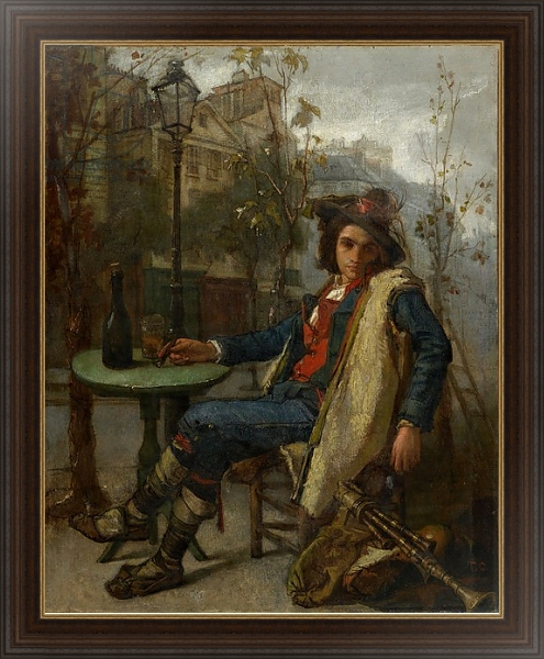 Постер Young Italian Street Musician, c.1877 с типом исполнения На холсте в раме в багетной раме 1.023.151