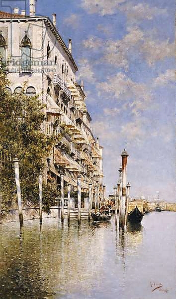 Постер Along the Grand Canal с типом исполнения На холсте без рамы