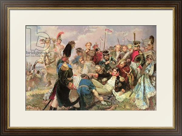 Постер Battle of Borodino, 7th September 1812 с типом исполнения Под стеклом в багетной раме 1.023.036