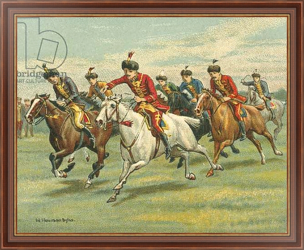 Постер Races Historic and Modern, Hungarian Horse Races с типом исполнения На холсте в раме в багетной раме 35-M719P-83