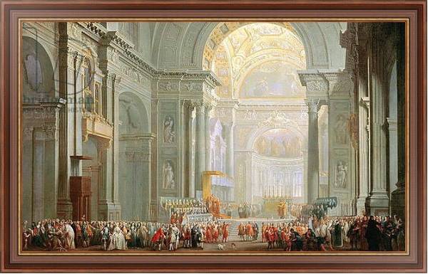 Постер Interior of a St. Peter's, Rome с типом исполнения На холсте в раме в багетной раме 35-M719P-83