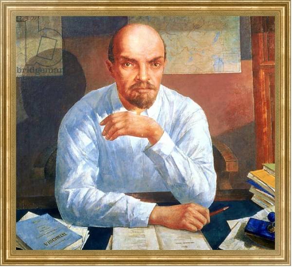 Постер Portrait of Vladimir Ilyich Lenin, 1934 с типом исполнения На холсте в раме в багетной раме NA033.1.051