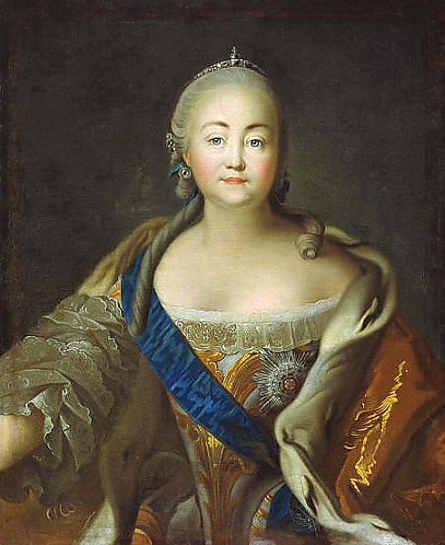 Постер Портрет императрицы Елизаветы Петровны 3 с типом исполнения На холсте без рамы