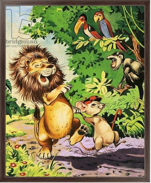 Постер Leo the Friendly Lion 42 с типом исполнения На холсте в раме в багетной раме 221-02
