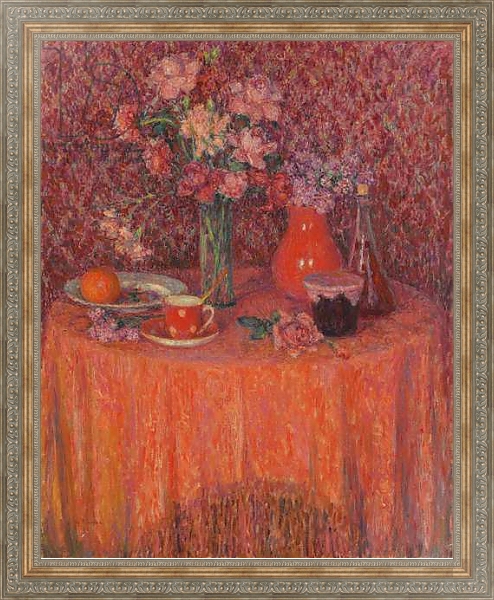 Постер The Table, Harmony in Red; Le Table, Harmonie Rouge, 1927 с типом исполнения На холсте в раме в багетной раме 484.M48.310