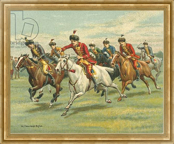 Постер Races Historic and Modern, Hungarian Horse Races с типом исполнения На холсте в раме в багетной раме NA033.1.051