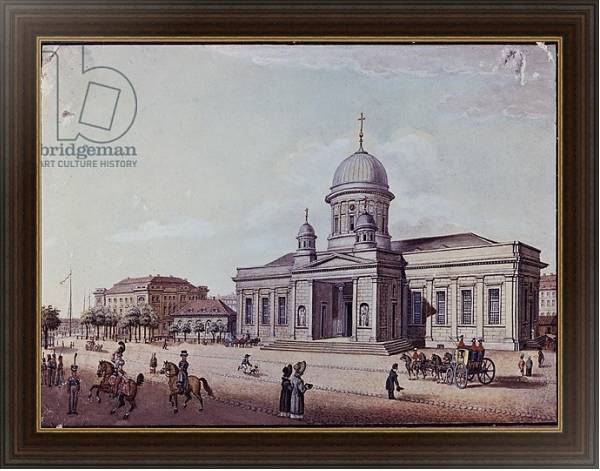 Постер The Castle and Cathedral Church, Berlin с типом исполнения На холсте в раме в багетной раме 1.023.151