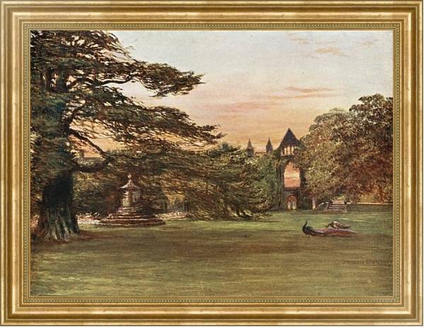 Постер Garden of Newstead Abbey с типом исполнения На холсте в раме в багетной раме NA033.1.051