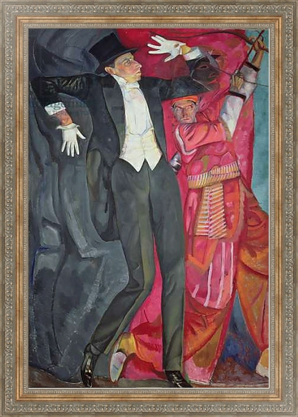 Постер Portrait of the Producer Vsevolod Emilievich Meyerhold 1916 с типом исполнения На холсте в раме в багетной раме 484.M48.310