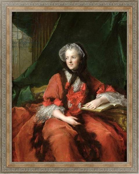 Постер Portrait of Madame Maria Leszczynska 1748 с типом исполнения На холсте в раме в багетной раме 484.M48.310