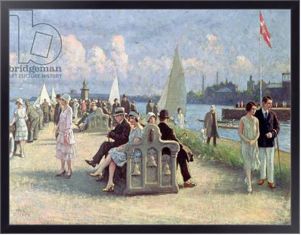 Постер People on a Promenade с типом исполнения На холсте в раме в багетной раме 221-01
