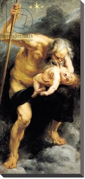 Постер Saturn Devouring his Son, 1636 с типом исполнения На холсте без рамы