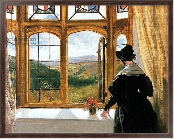 Постер Duchess of Abercorn looking out of a window с типом исполнения На холсте в раме в багетной раме 221-02