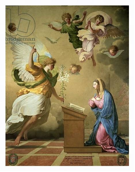 Постер The Annunciation, before 1652 с типом исполнения На холсте в раме в багетной раме 221-03