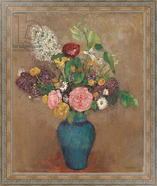 Постер Vase with Flowers с типом исполнения На холсте в раме в багетной раме 484.M48.310