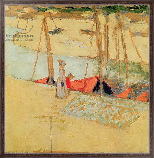 Постер Promenade in the port at Le Pouliguen, 1908 с типом исполнения На холсте в раме в багетной раме 221-02