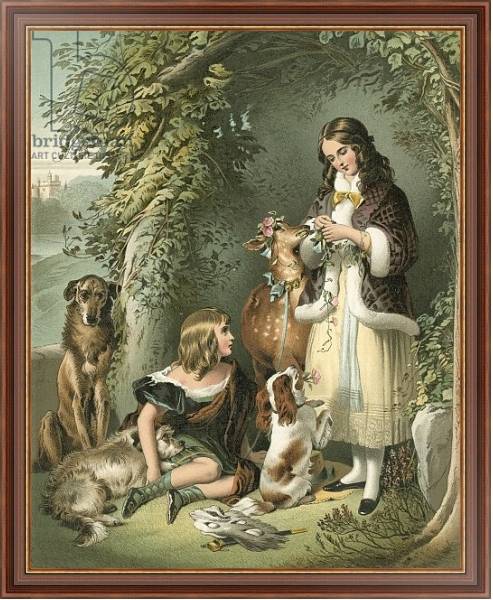 Постер The Marquess of Stafford and the Lady Evelyn Gower с типом исполнения На холсте в раме в багетной раме 35-M719P-83